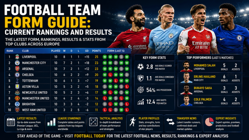 ChatGPT Image Jul 7 2026 09 05 55 PM Football Team Form Guide: Current Rankings and Results