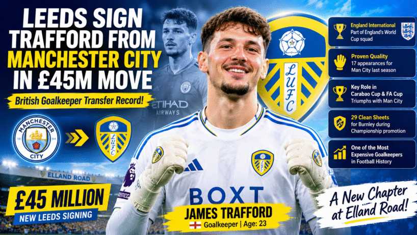ChatGPT Image Aug 7 2026 08 35 09 PM Leeds Complete Goalkeeper Trafford Signing from Man City