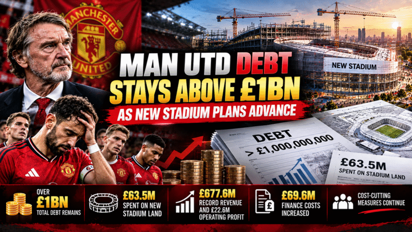ChatGPT Image Sep 24 2026 10 29 16 PM Man Utd Debt Stays Above £1bn as New Stadium Plans Advance